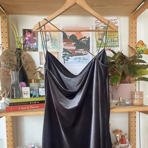 Silver/Blue Velvet Zara Night Dress